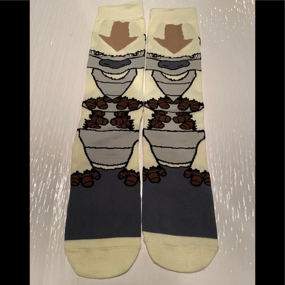 New Appa Avatar: The Last Airbender Crew Socks Gift New Adult Size - Picture 1 of 2